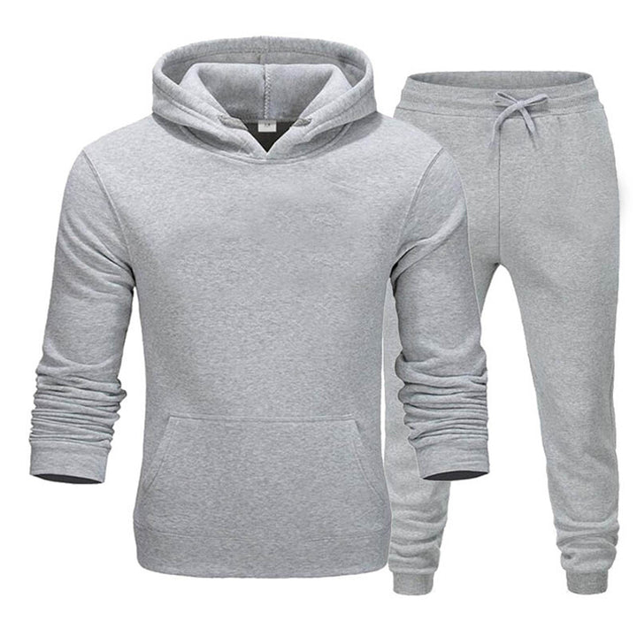 Herren gemütlicher Kapuzenpullover und Jogginghose Set Aliams