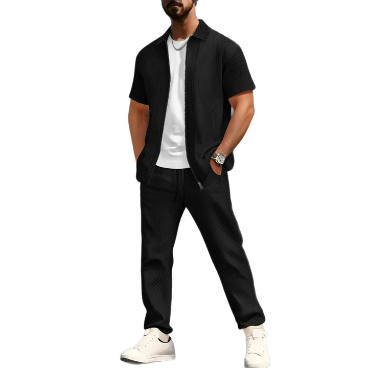 Herren Freizeitjacke mit modernen Grafikmustern und bequemen Taschen Aliams