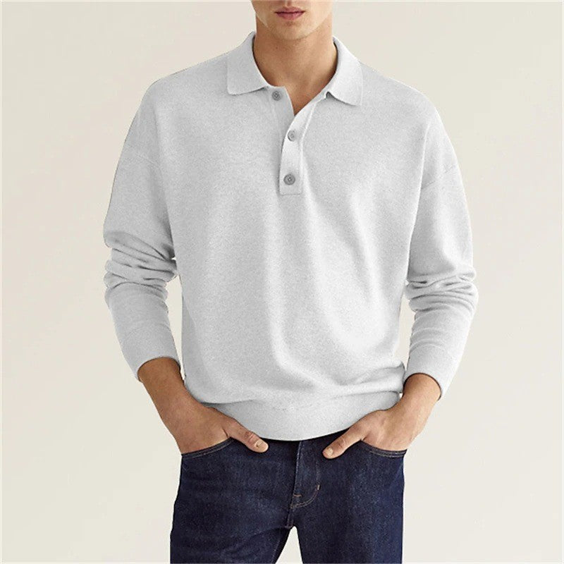 Herren Pullover mit modernem Polokragen und bequemer Passform Aliams