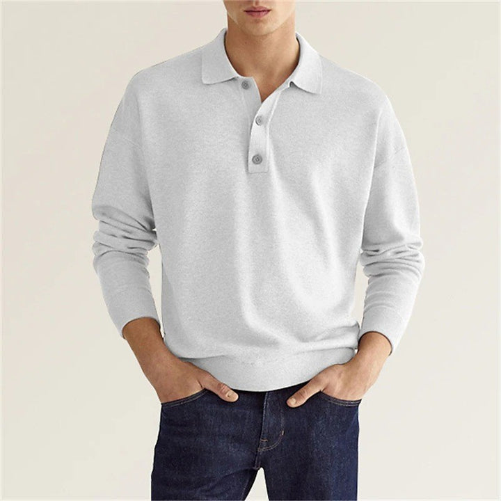 Herren Pullover mit modernem Polokragen und bequemer Passform Aliams