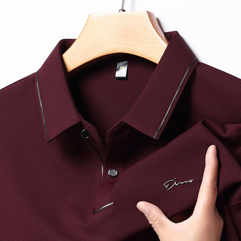 Herren Hochwertiges Langarm Poloshirt mit feuchtigkeitsregulierendem Stoff Aliams