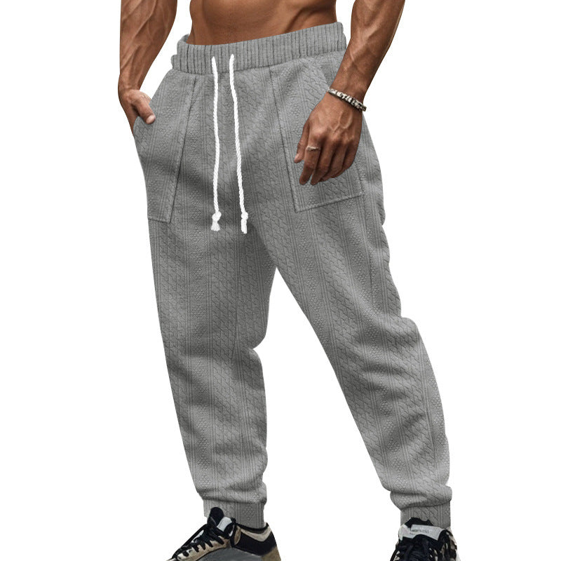 Herren stylische Freizeit-Hose im modernen Strickdesign Aliams
