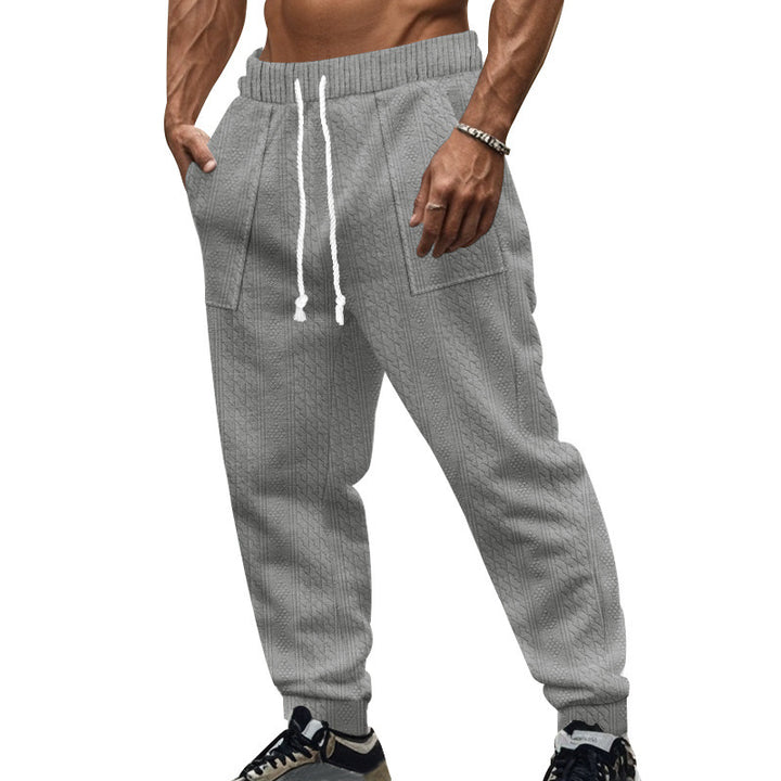 Herren stylische Freizeit-Hose im modernen Strickdesign Aliams
