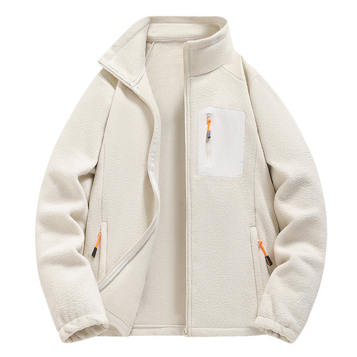 Herren Fleecejacke mit praktischen Reißverschlusstaschen Aliams