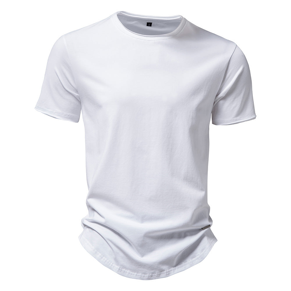 Herren Premium Baumwoll T-Shirt mit trendigem Schnitt Aliams