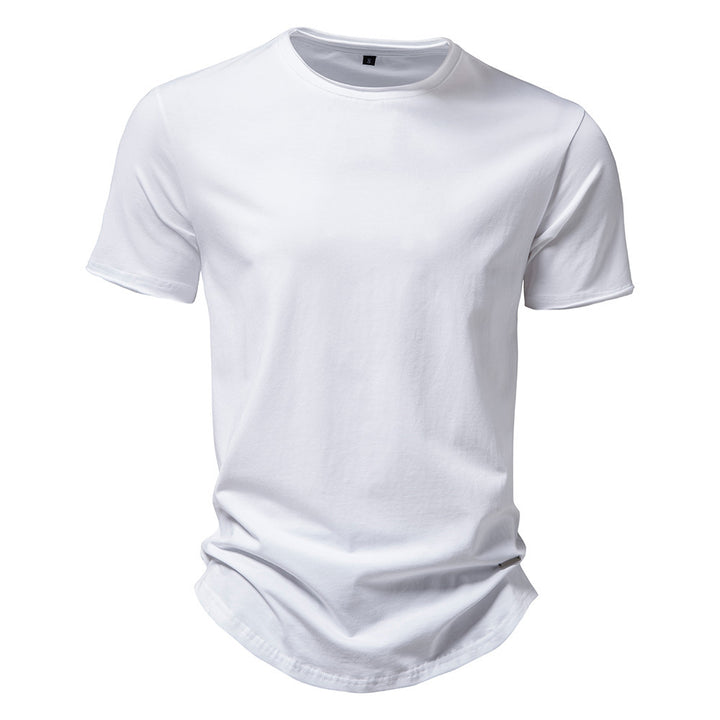 Herren Premium Baumwoll T-Shirt mit trendigem Schnitt Aliams