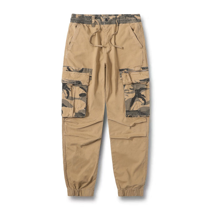 Herren Cargo-Hose mit elastischem Bund und praktischen Reißverschluss-Taschen Aliams