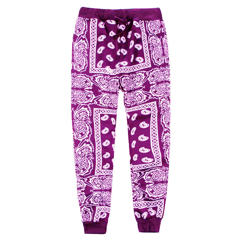 Herren bequeme Jogginghose mit trendigem Muster Aliams