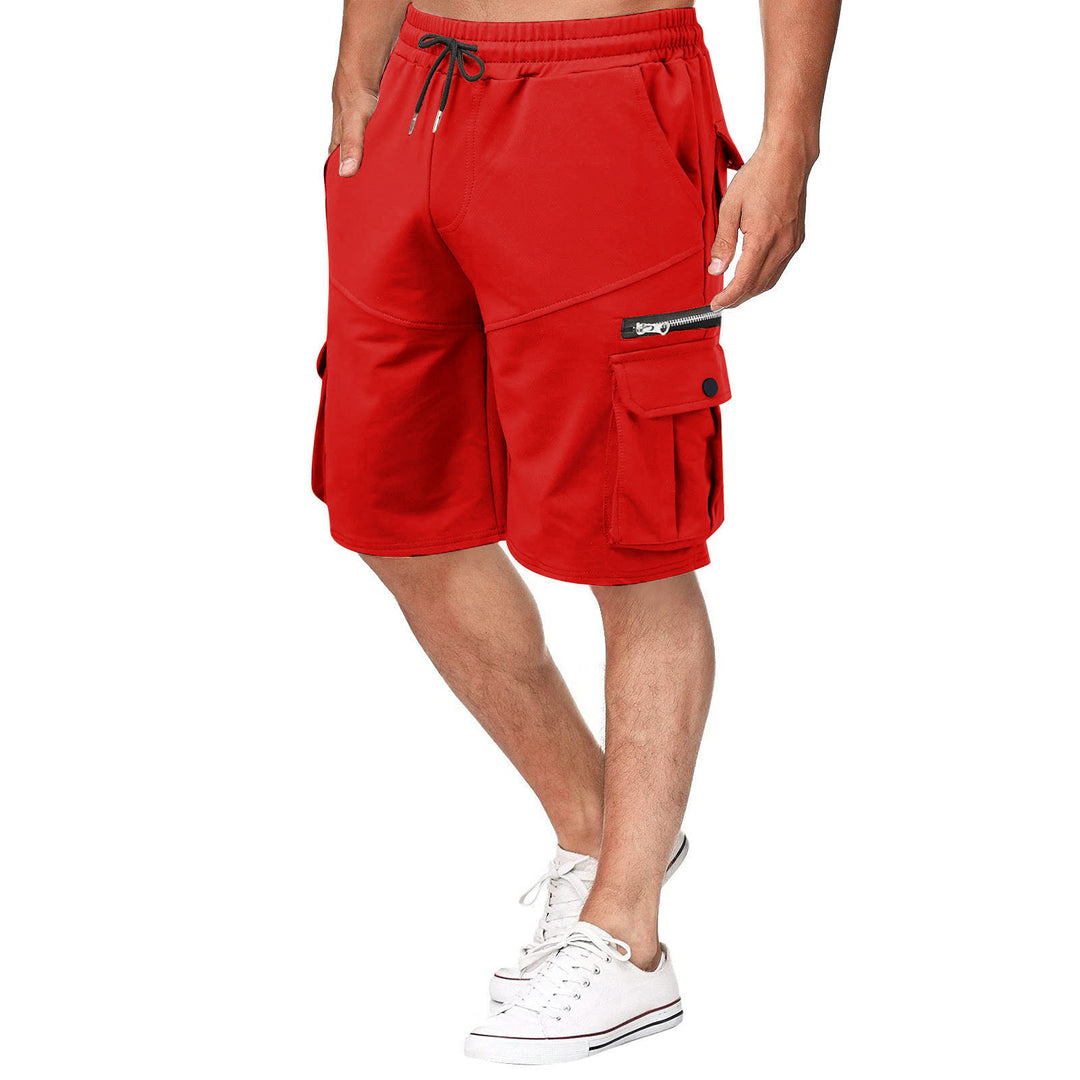 Herren funktionale Sport-Shorts mit vielseitigen Taschen und elastischem Bund Aliams