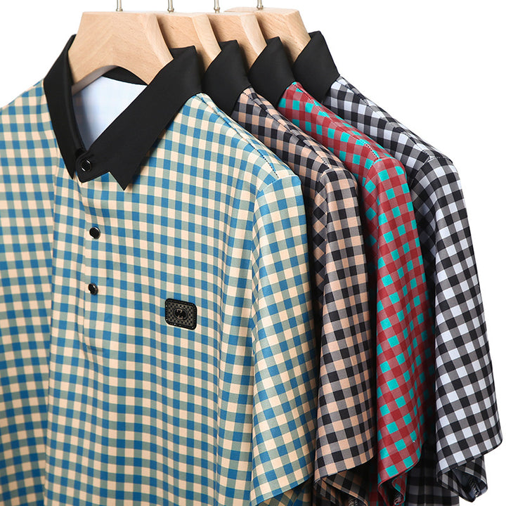 Herren Karomuster Poloshirt Aliams