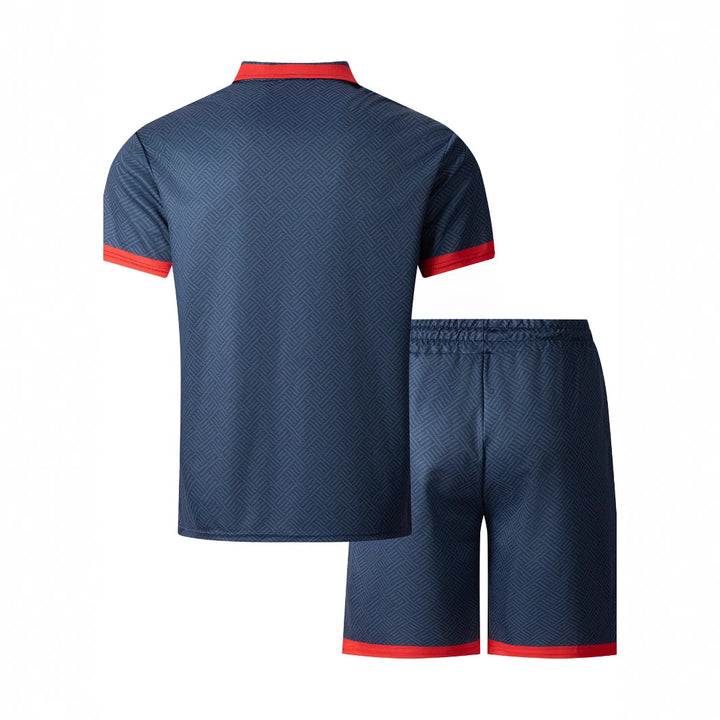 Herren Freizeit-Outfit mit sportlichem Reißverschluss und kontrastierenden Akzenten Aliams