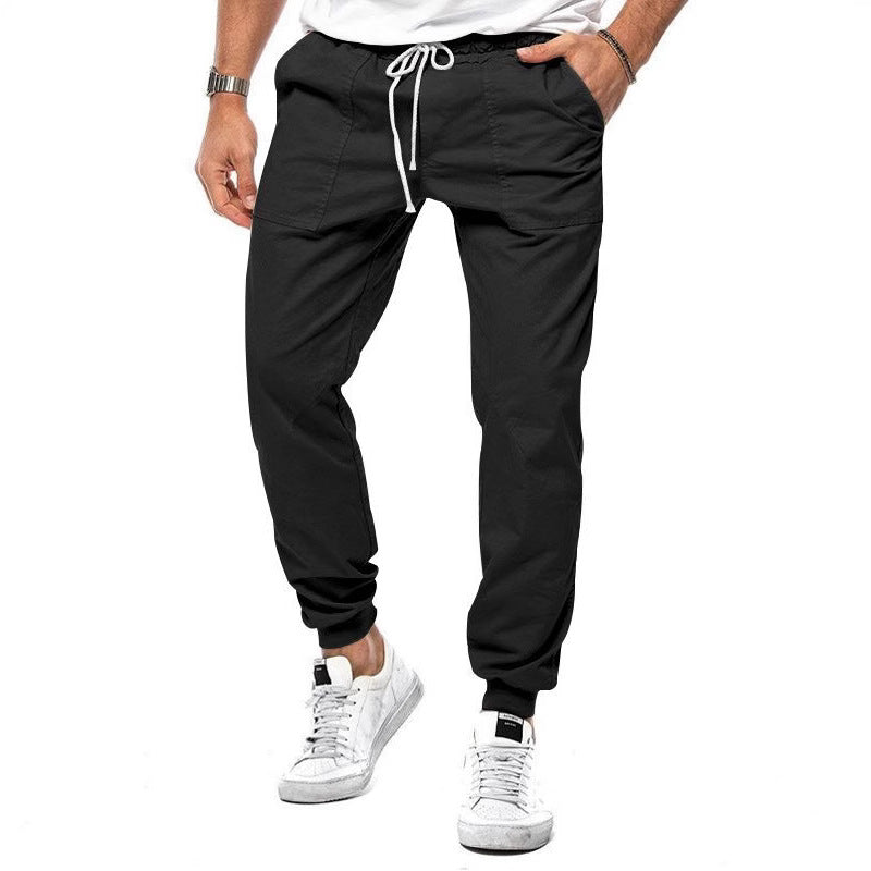Herren Cargo-Jogginghose mit elastischem Bund und praktischen Taschen Aliams