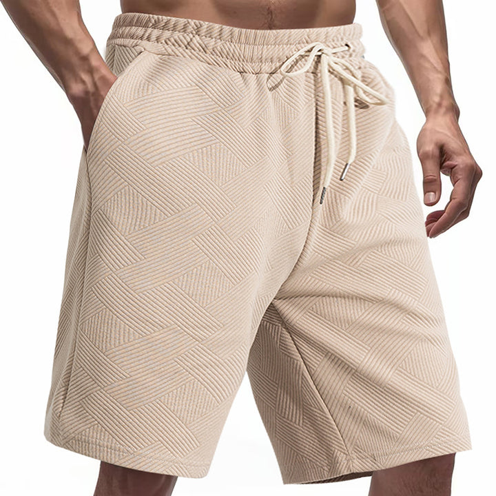 Herren sportive Shorts mit strukturiertem Design und elastischem Bund Aliams