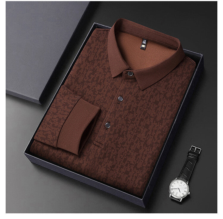 Herren elegantes Poloshirt mit strukturiertem Design Aliams