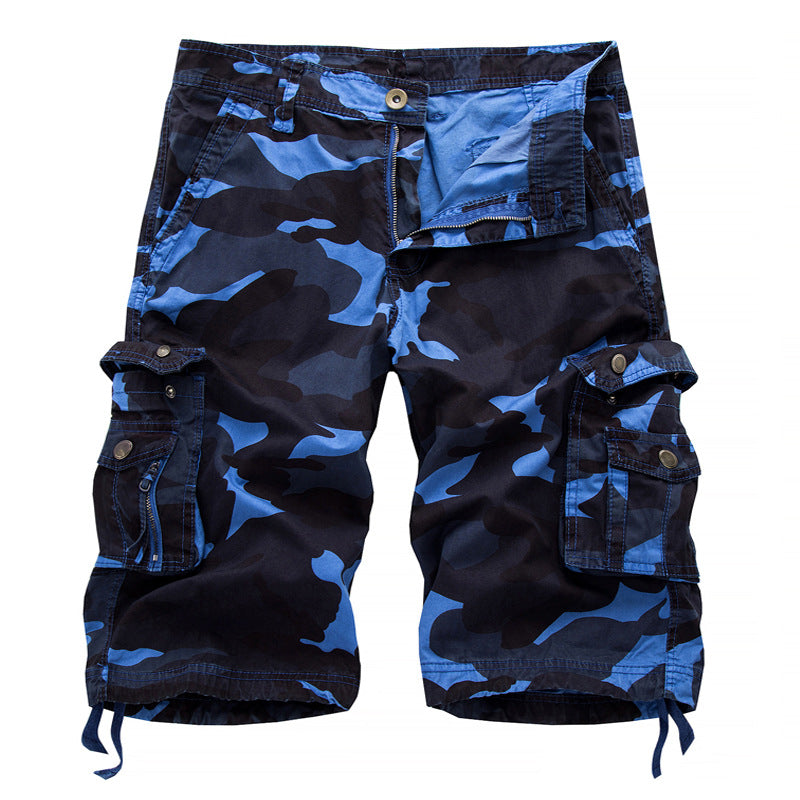 Herren Cargoshorts mit multifunktionalen Taschen und camouflagemuster Aliams
