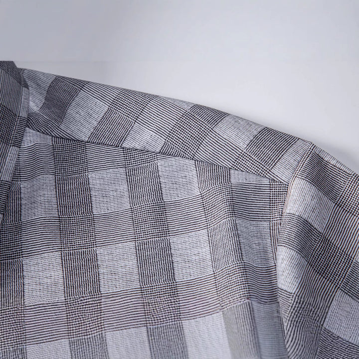 Herren Kurzarmhemd im eleganten Karomuster Aliams