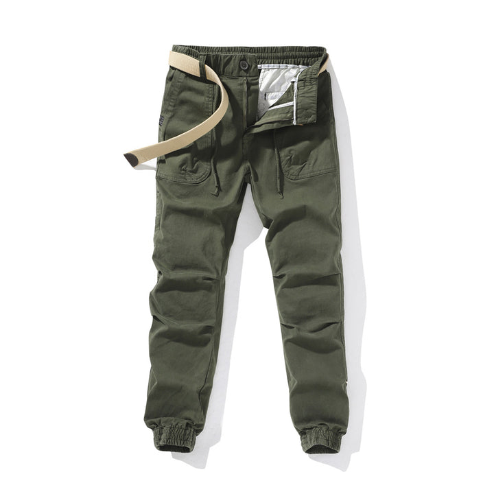 Herren bequeme Utility-Hose mit flexiblem Bund und multifunktionalen Taschen Aliams
