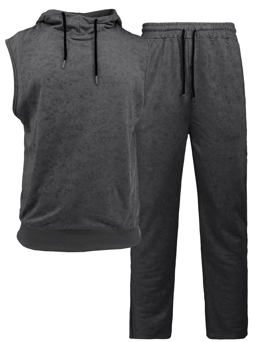 Herren sportliches Hoodie-Set mit ärmellosem Oberteil und bequemer Jogginghose Aliams