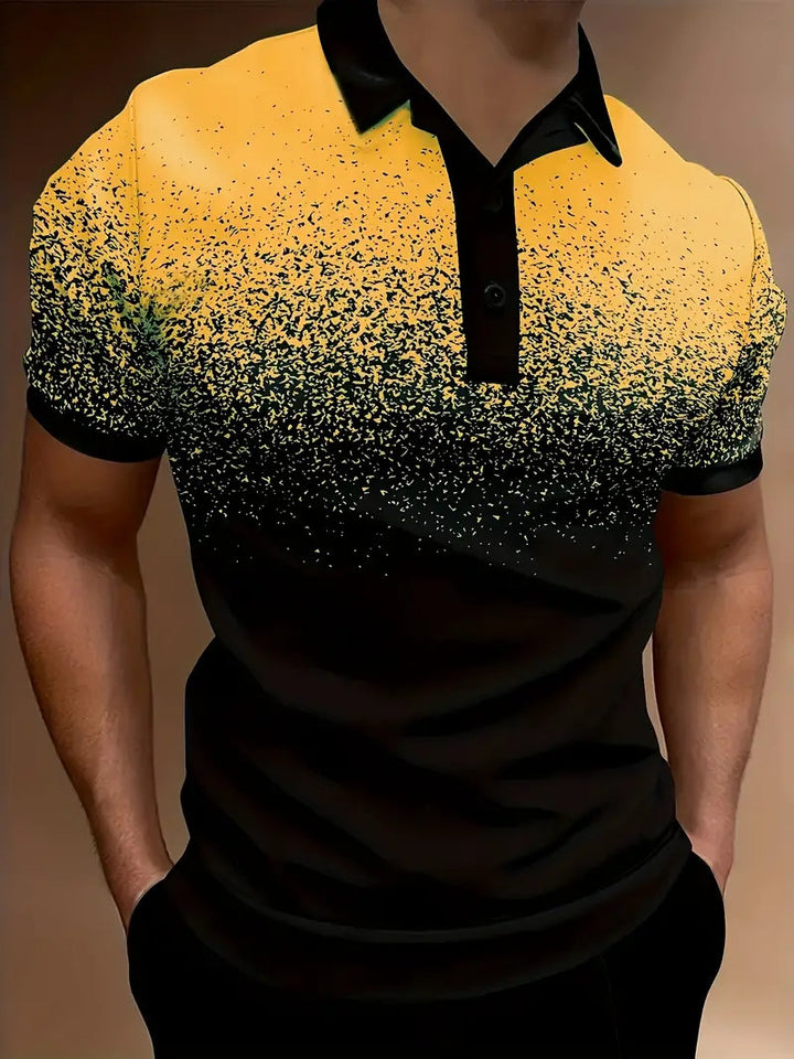 Herren-Gradient-Druck-Performance-Polohemd Aliams