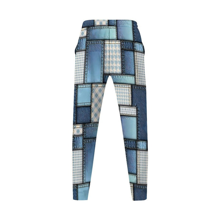 Herren Cargo-Hose mit modischem Patchwork-Design und elastischem Bund Aliams