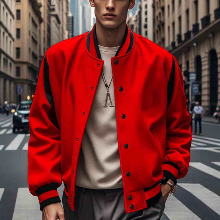 Herren Sportliche Bomberjacke mit modernen Kontrasten und atmungsaktiven Materialien Aliams