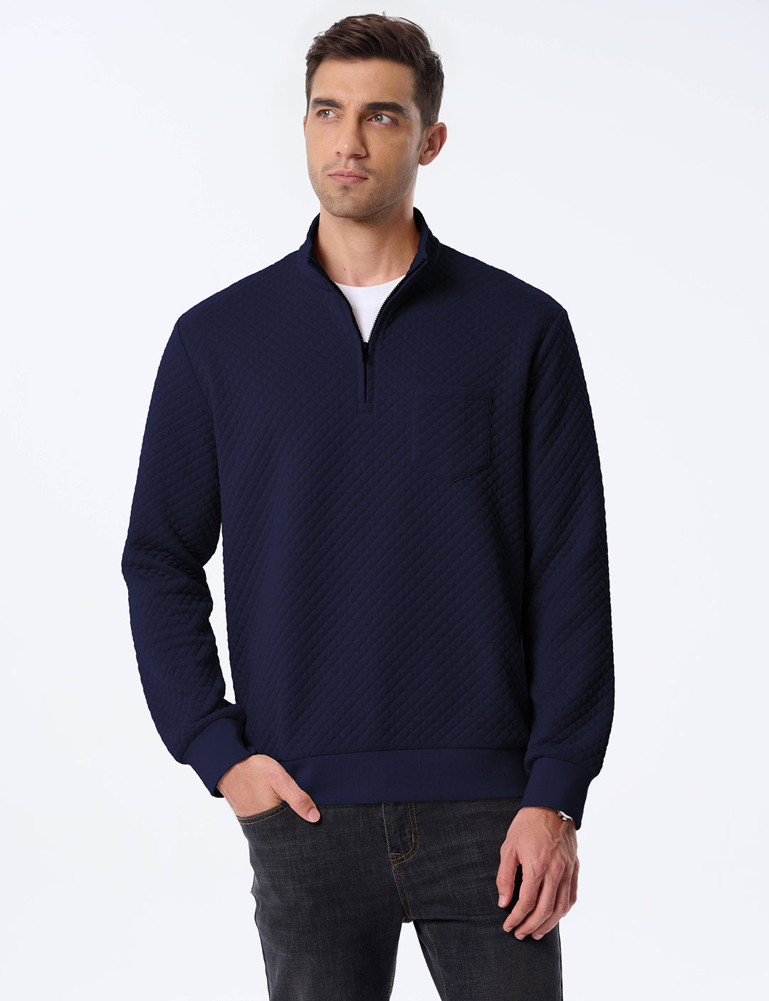 Herren Stepppullover Aliams
