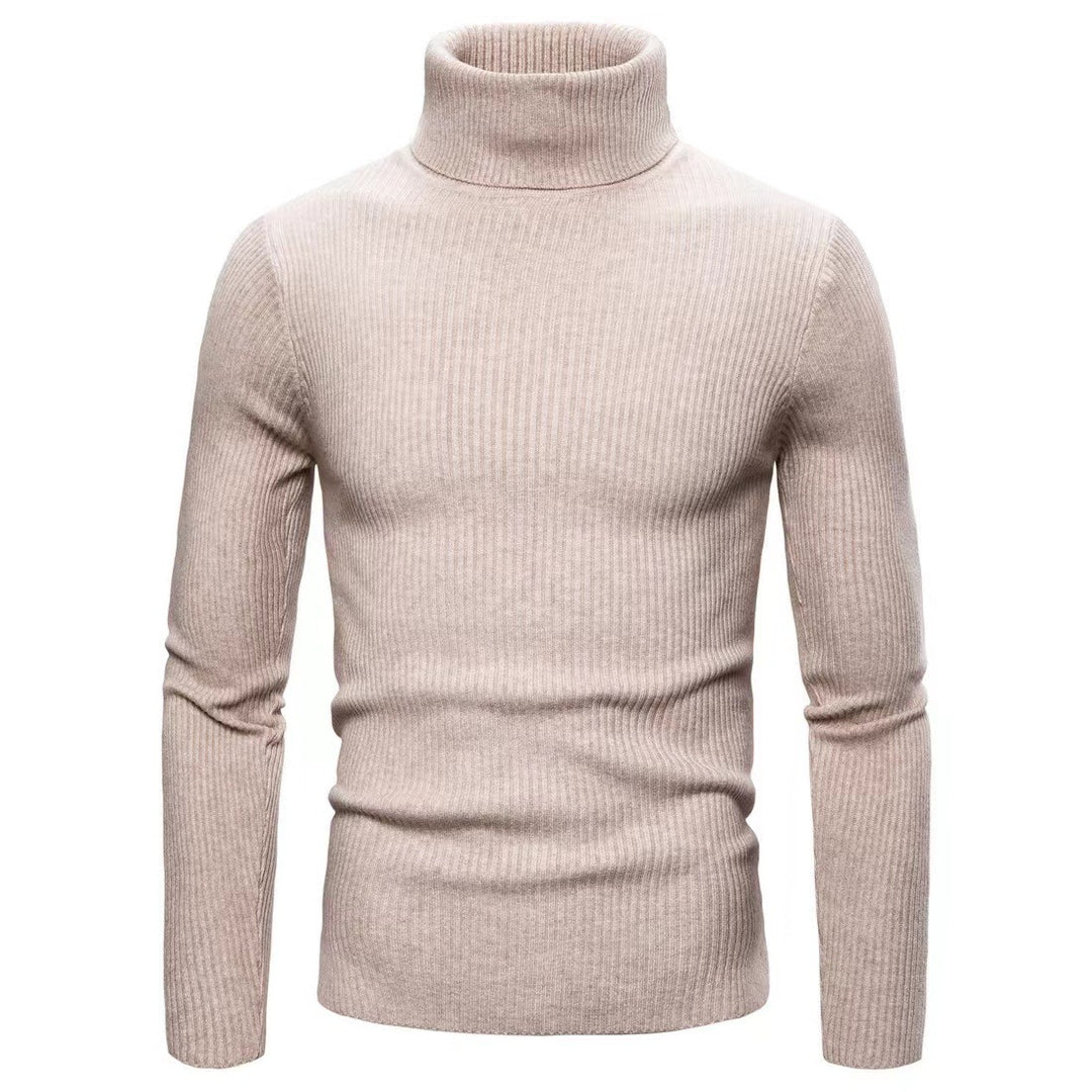 Herren Eleganter Rollkragenpullover aus feiner Strickqualität Aliams