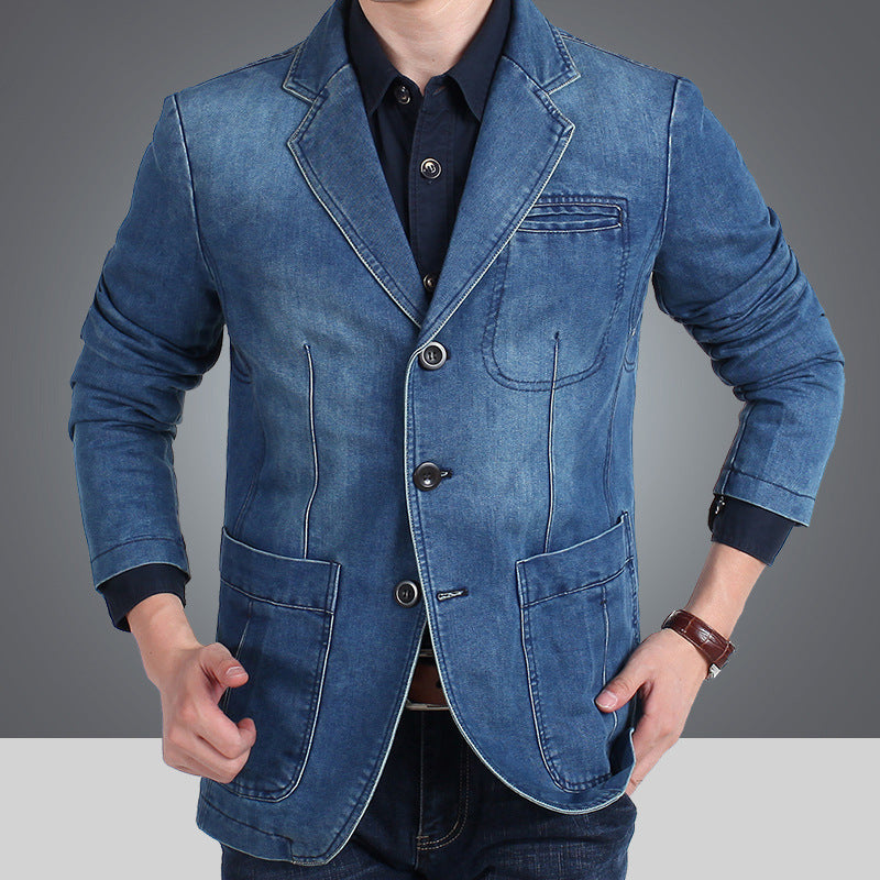 Herren stilvolle Denimjacke Aliams