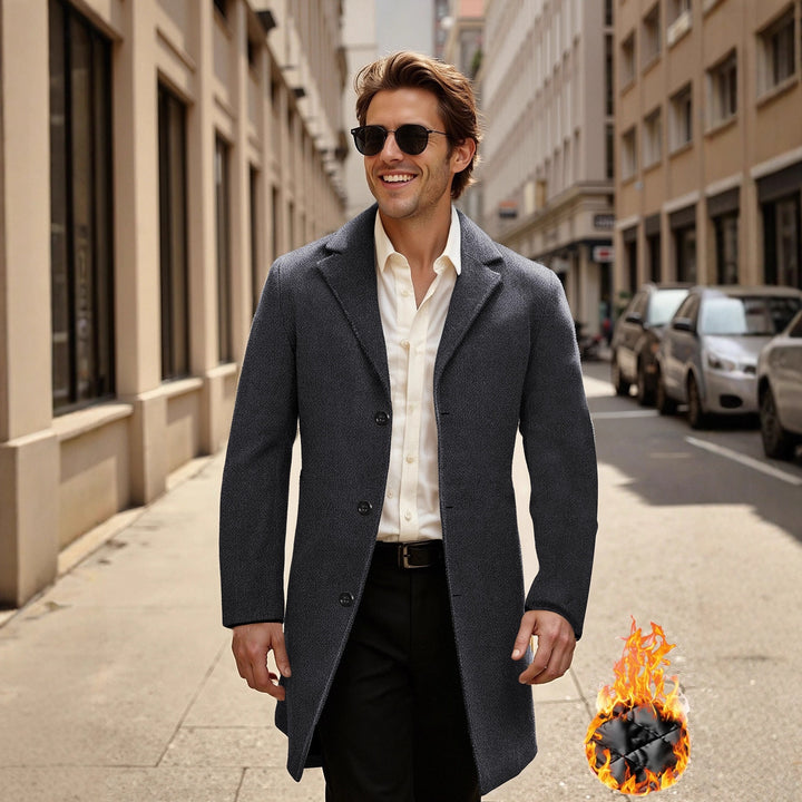 Herren eleganter und stilvoller Übercoat Aliams