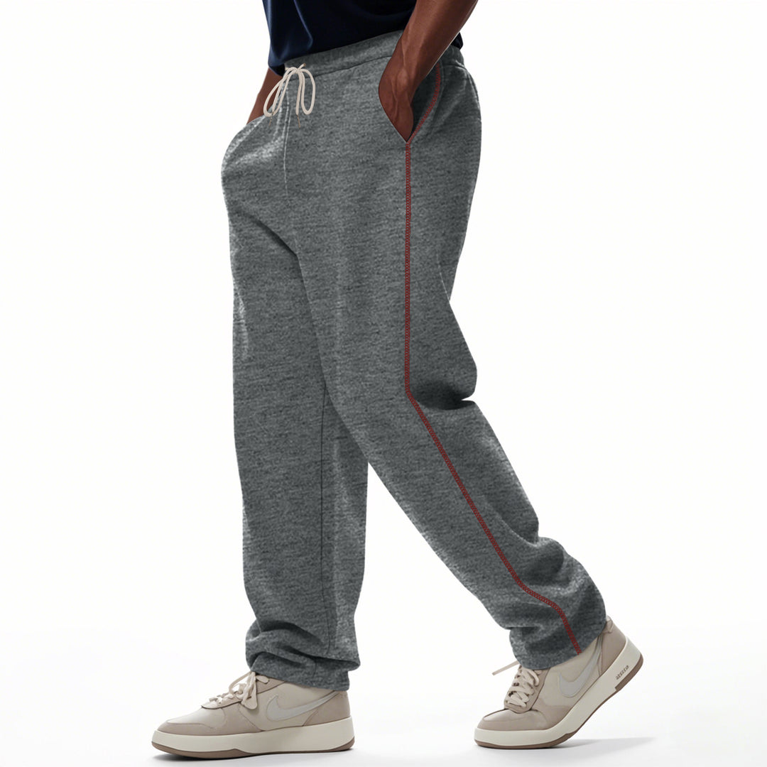 Herren bequeme Sweatpants mit kontrastierenden Nähten und praktischen Seitentaschen Aliams