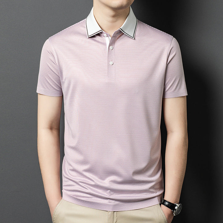 Herren Poloshirt mit modernen Streifen und komfortabler Passform Aliams