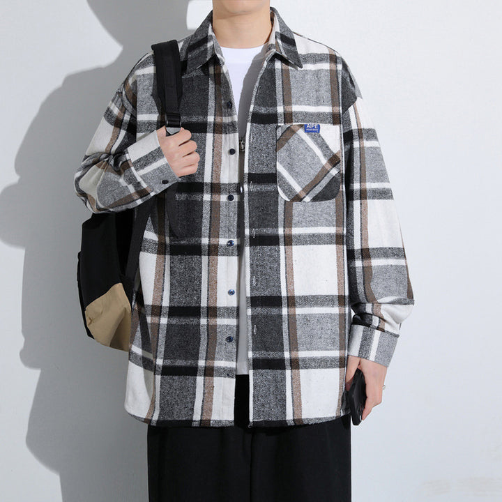 Herren Karierte Flanelljacke Aliams