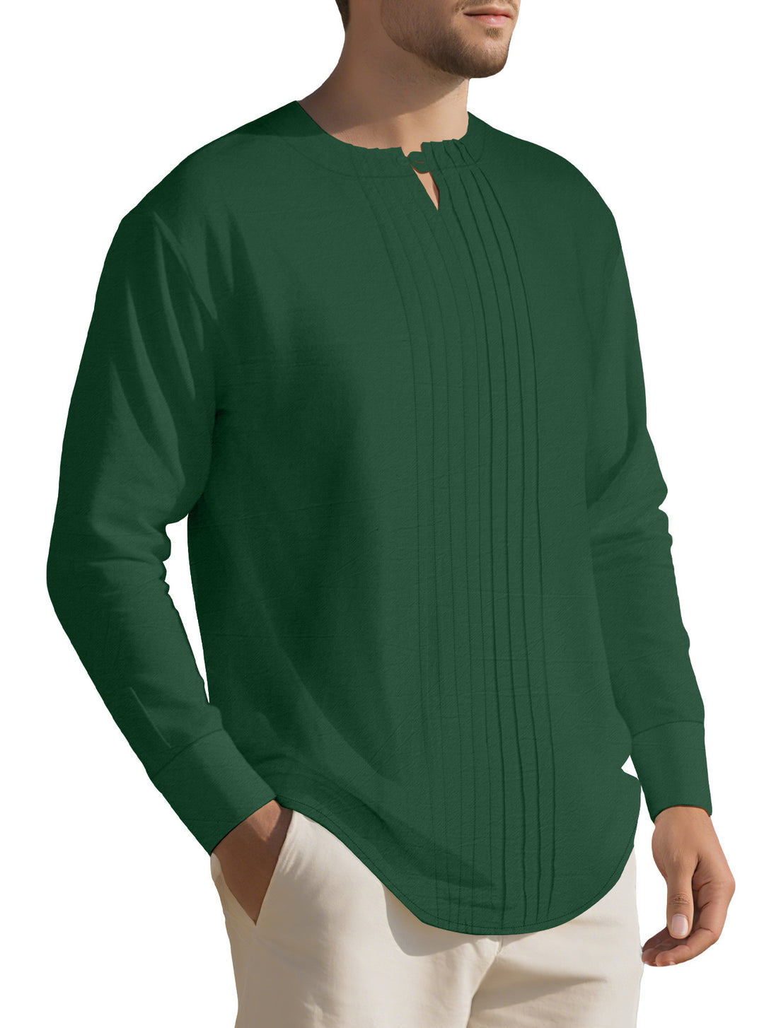 Herren Elegantes Langarmhemd mit strukturiertem Design Aliams