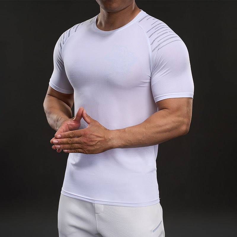 Herren Funktionales Fitness-T-Shirt mit innovativen Belüftungszonen Aliams