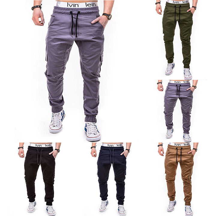 Herren cargo Jogginghose mit elastischem Bund und praktischen Seitentaschen Aliams