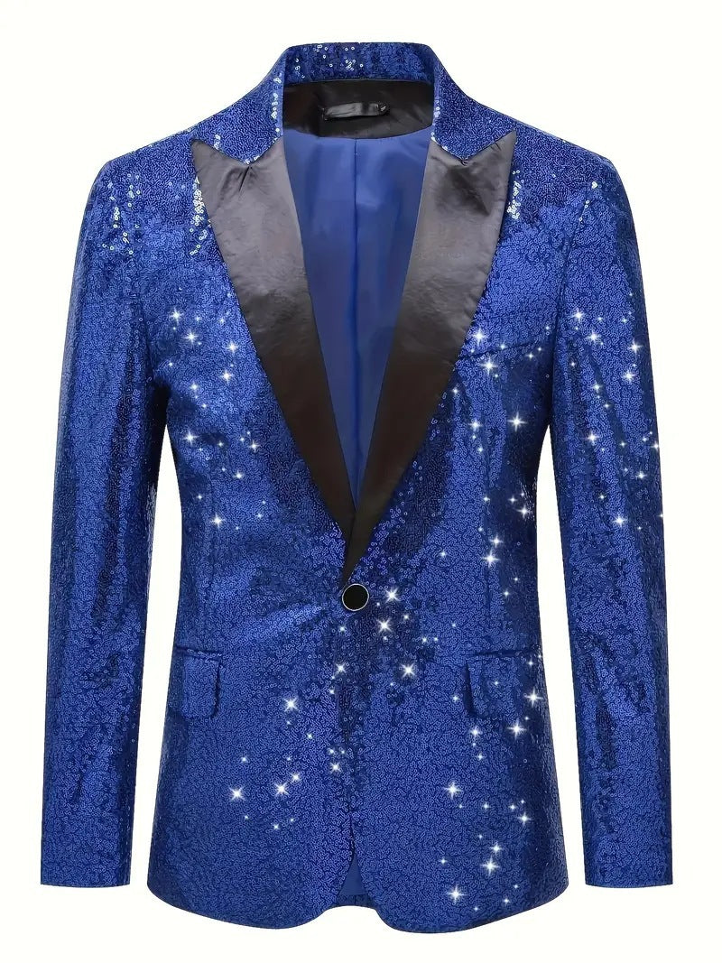 Herren elegantes Pailletten-Sakko im modernen Design Aliams
