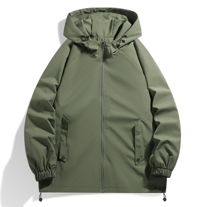 Herren Funktionsjacke mit verstellbarem Kapuzenkragen und elastischen Ärmelbündchen Aliams