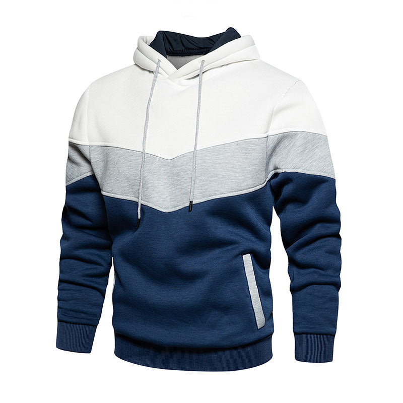 Herren Sportlicher Kapuzenpullover mit modernem Farbblockdesign und atmungsaktiven Eigenschaften Aliams