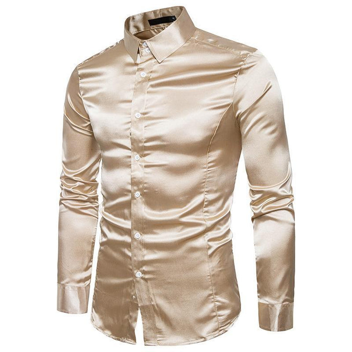 Herren elegantes Businesshemd aus hochwertigem Satin mit perfekter Passform Aliams