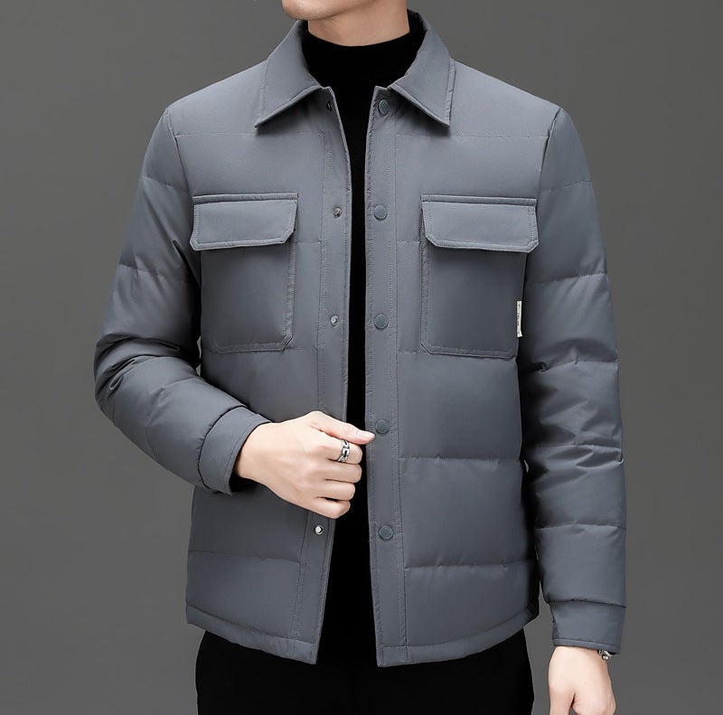 Herren isolierte Steppjacke mit praktischen Taschen Aliams