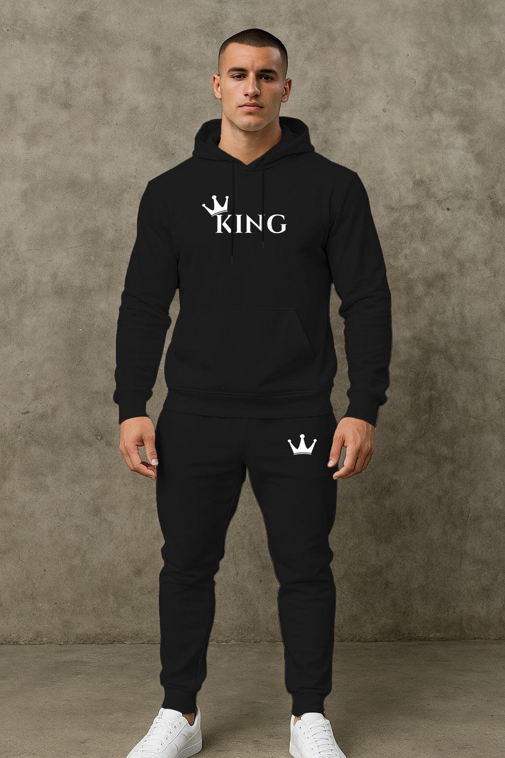 Herren hochwertiger Hoodie und Jogginghose Set Aliams