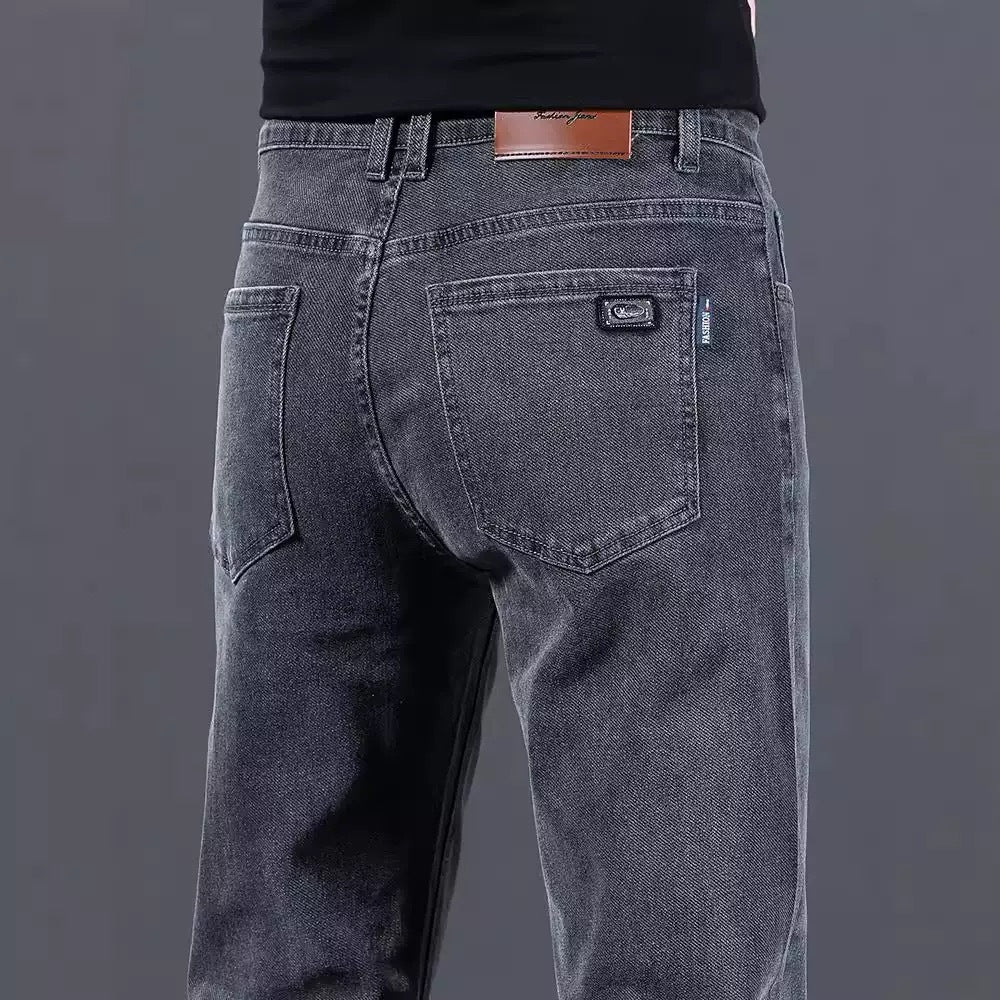 Herren modische Slim-Fit Jeans aus weichem Denim Aliams