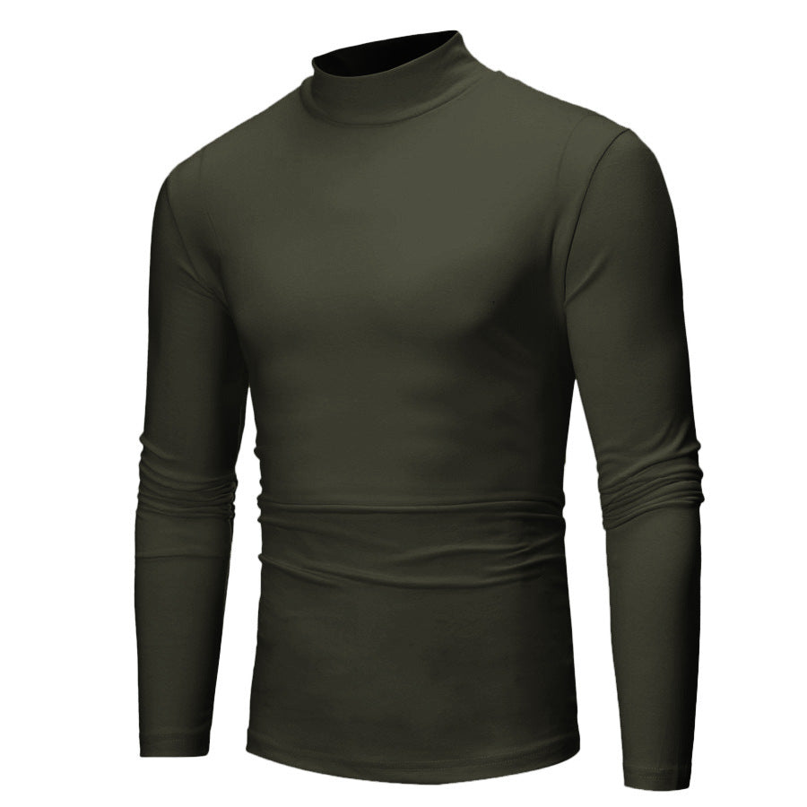 Herren turtleneck Langarmshirt Aliams