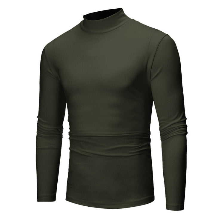 Herren turtleneck Langarmshirt Aliams