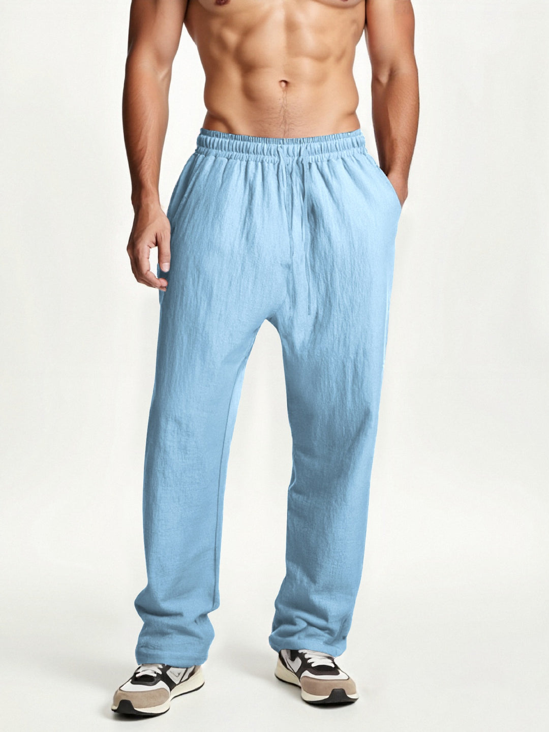 Herren elastische Freizeithose mit komfortablem Bund Aliams