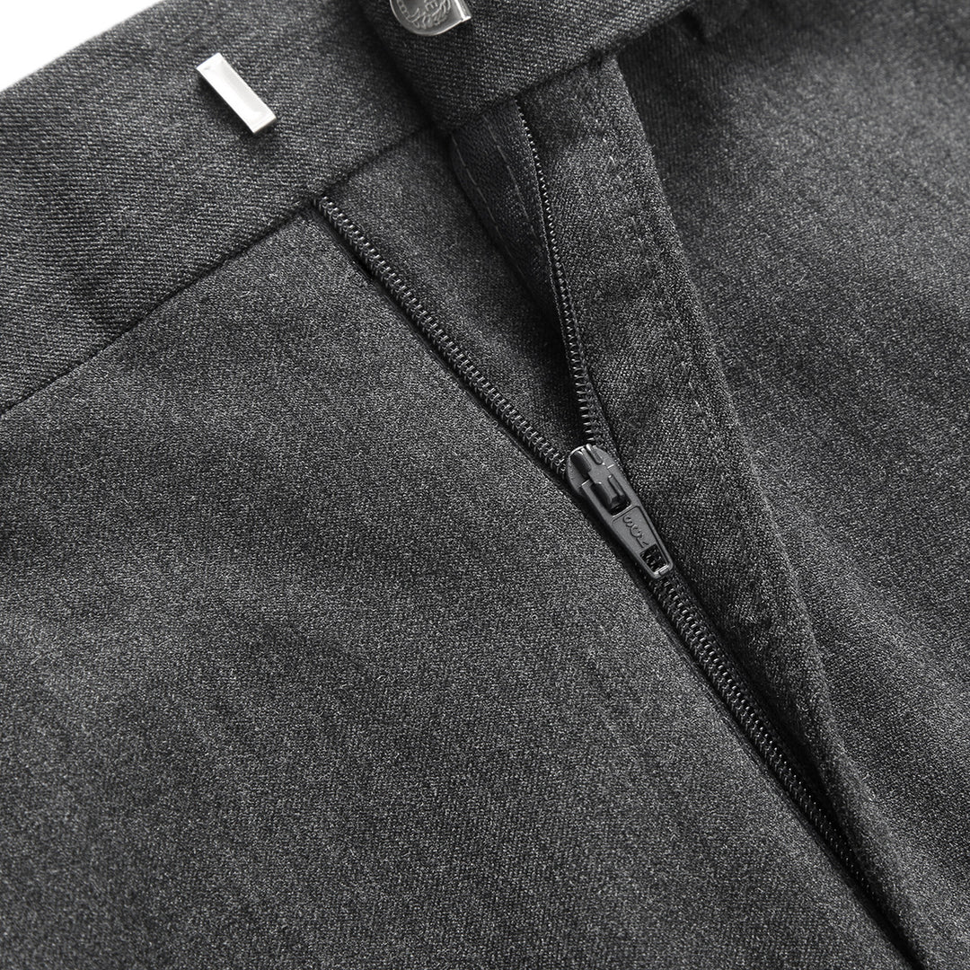 Herren elegante Anzughose mit schmalem Schnitt und feiner Struktur Aliams