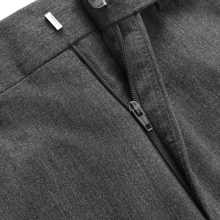 Herren elegante Anzughose mit schmalem Schnitt und feiner Struktur Aliams