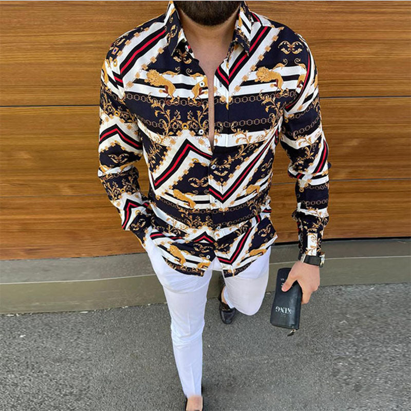 Herren Hemd im modischen Barockdesign Aliams