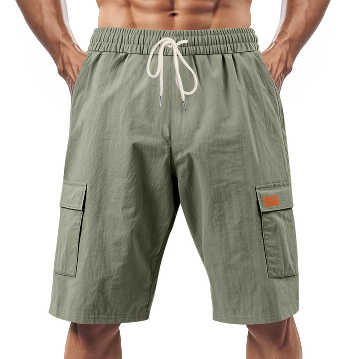 Herren Cargo-Shorts mit vielseitigen Taschen und elastischem Bund Aliams