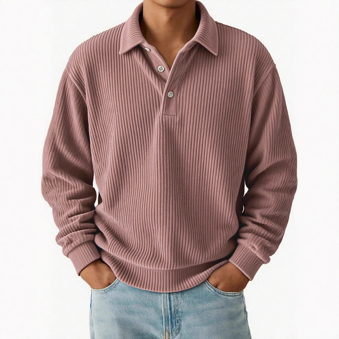 Herren Poloshirt mit Rippstruktur und klassischem Kragen Aliams